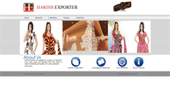 Desktop Screenshot of harishexporter.com