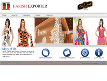 Tablet Screenshot of harishexporter.com